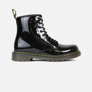 Kids Black Patent Leather Doc Martens